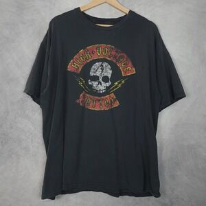 High Voltage Tattoo Shirt Mens XL Black Skull Hollywood Graphic Tattoo Kat Von D